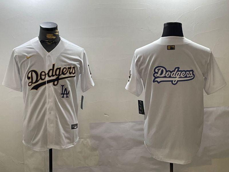 Men Los Angeles Dodgers Blank White Game 2024 Nike MLB Jersey style 12053->los angeles dodgers->MLB Jersey